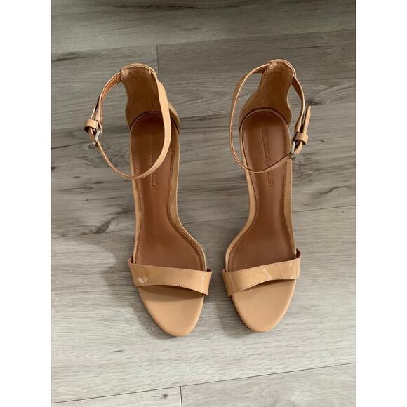 Rebecca Allen Patent Leather Sandal Heels Size 8 - Picture 2 of 5